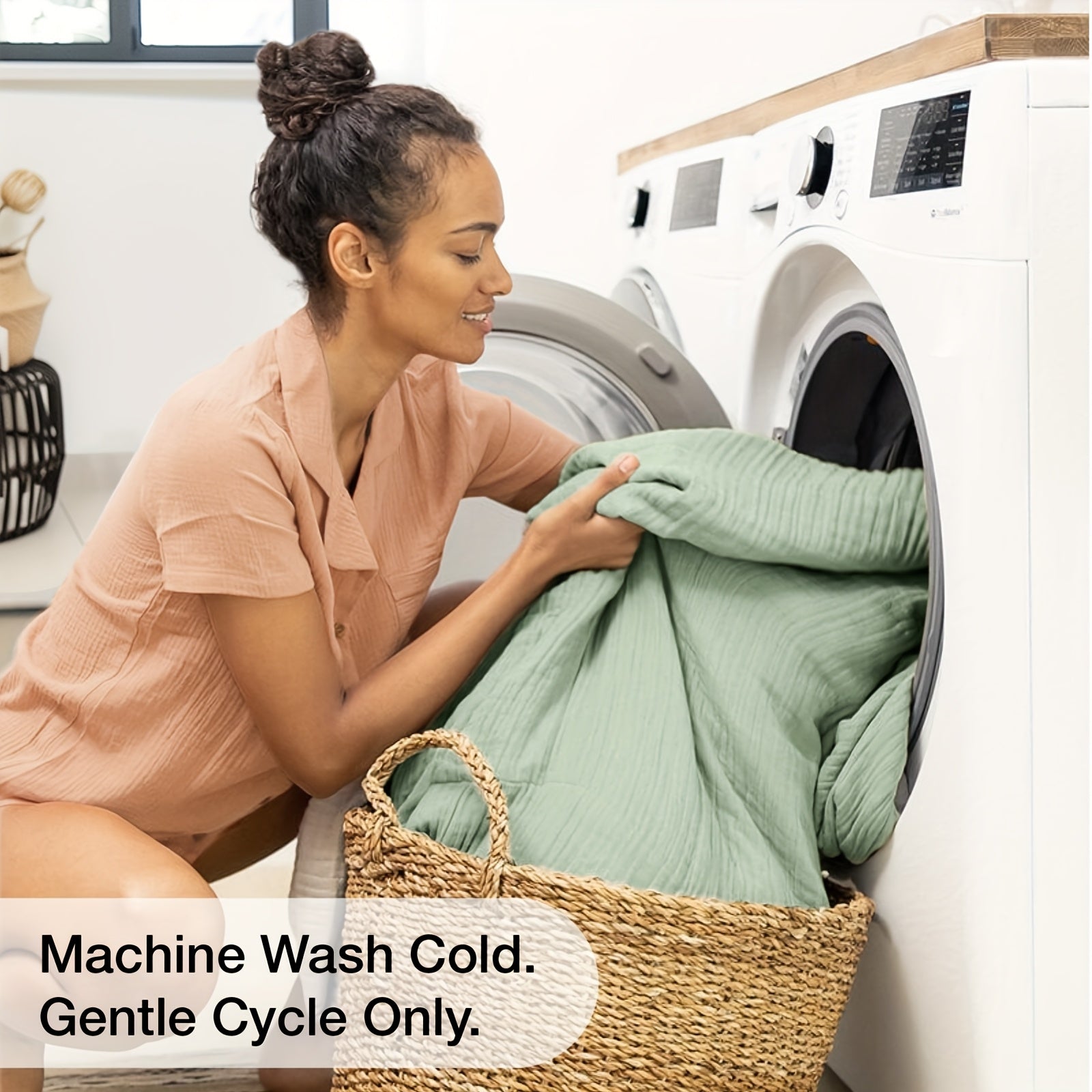 Muslin Blanket 100% Cotton 6-Layer ¨C Breathable Soft Gauze Throw for Couch & Bed, All Season, Machine Washable, 13 Colors, 5 Sizes