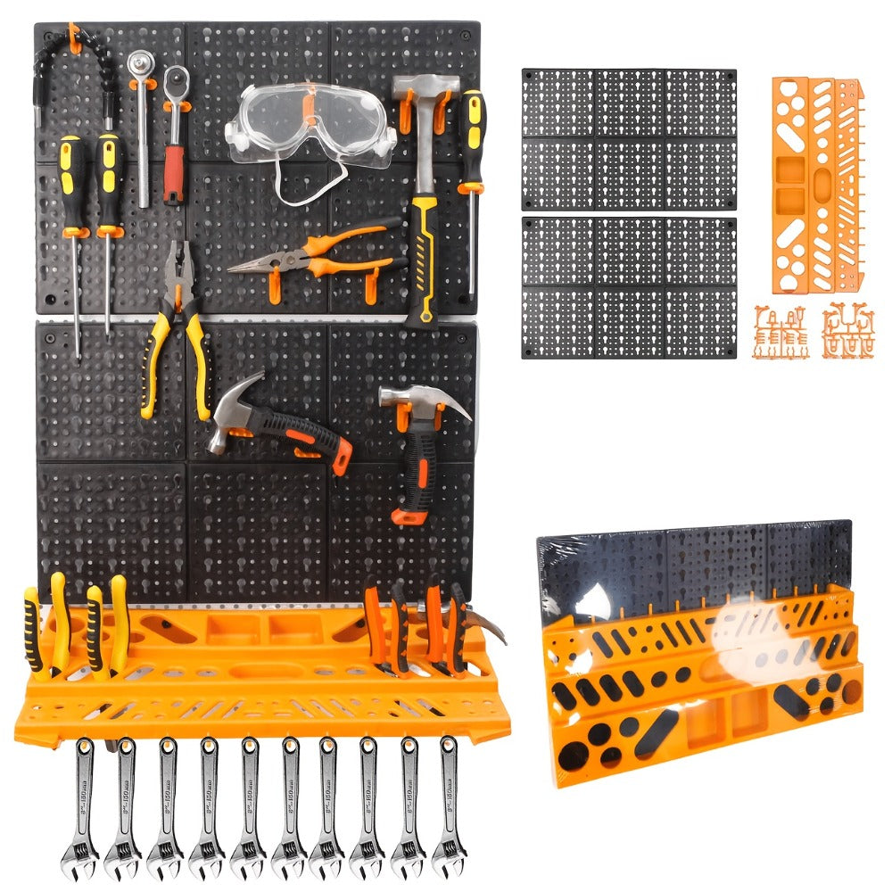 Tool Organizer Set ¨C Multi-Functional Wrench, Screwdriver, Drill Bit & Hammer Storage Rack | Garage Tool Organizer Wall Mount for 39/69 Piece Tool Sets | Workshop Tool Holder Gift for Men & DIY Enthusiasts