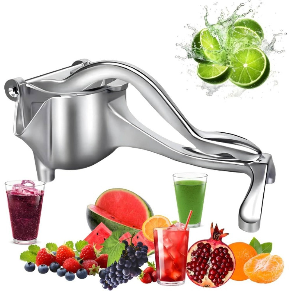 Manual Citrus Juicer ¨C Heavy Duty Aluminum Lemon Squeezer with Lever Press, Removable Filter, Easy Squeeze Extractor for Lemon, Lime, Orange & Pomegranate, Kitchen Tool for Juice Lovers