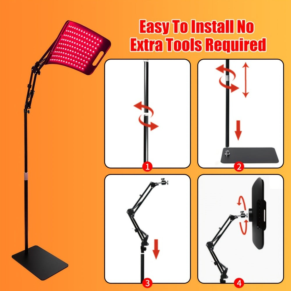 Red Light Therapy for Face & Body ¨C 660nm Red Light & 850nm Infrared LED Lamp with Stand, Skin Rejuvenation, Anti-Aging & Pain Relief Device, Self-Care Gift for Women & Men, Birthday & Holiday Gift