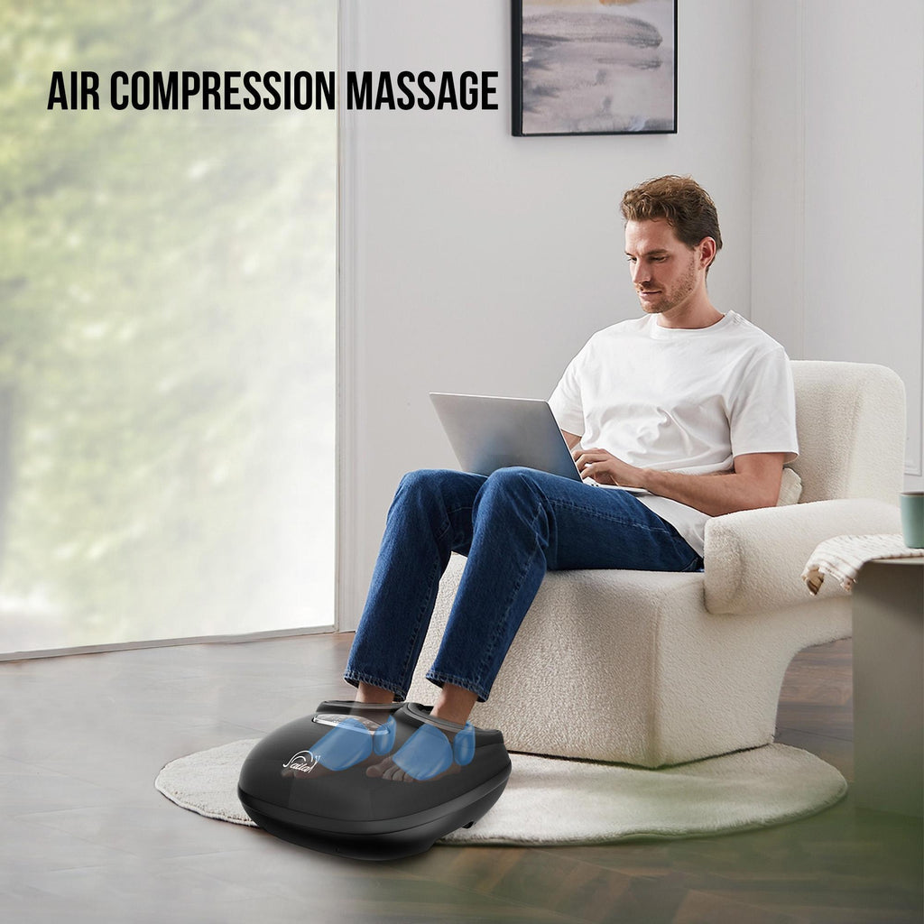 Shiatsu Foot Massager with Heat ¨C Deep Kneading, Compression & Vibration, Electric Foot Massage Machine for Men Women, Fits Size Up to 13