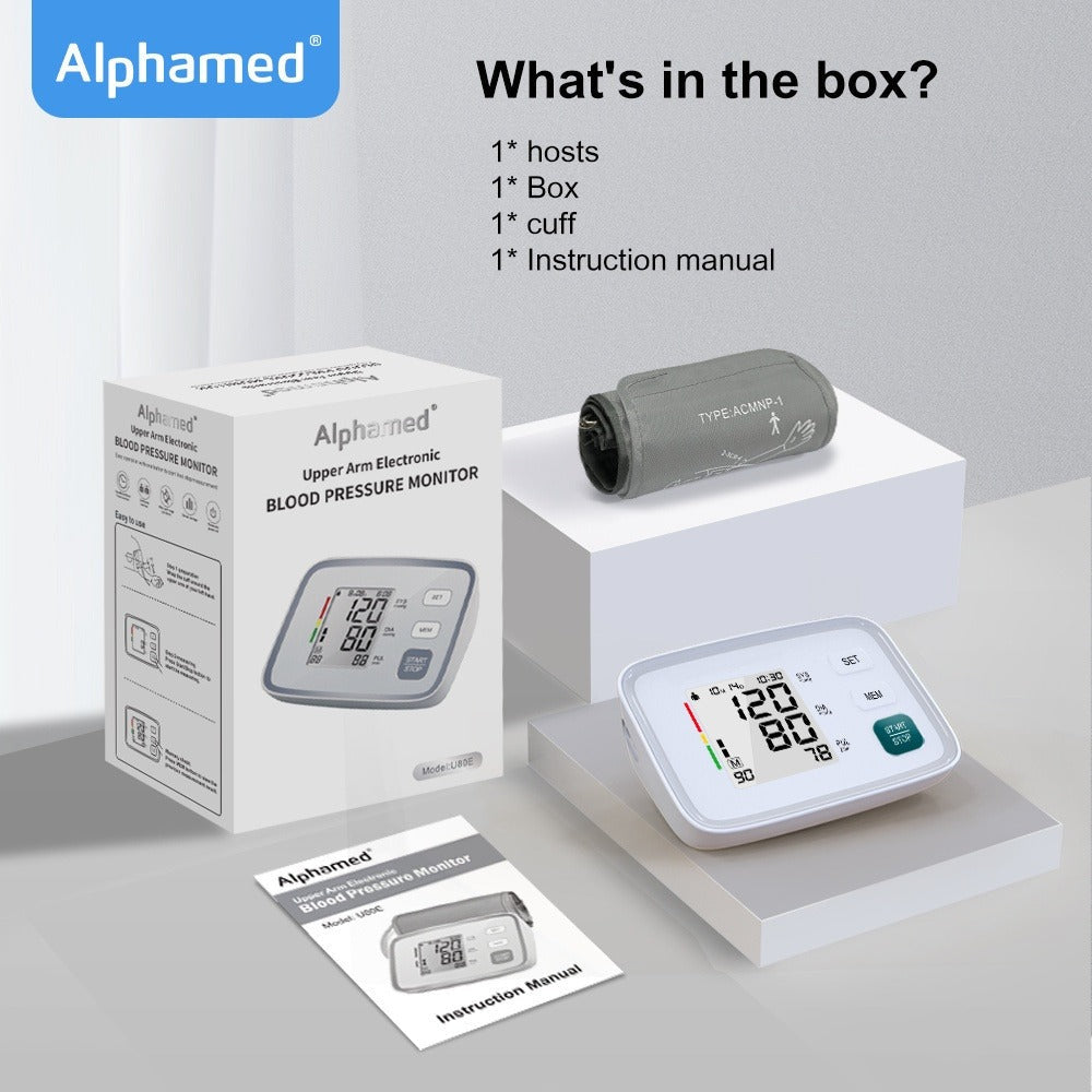 Blood Pressure Monitor Upper Arm - Automatic Digital BP Machine, Large Display, 2-4 User Memory 199 Readings, 8.7-17¡± Cuff, Home Blood Pressure Meter with Irregular Heartbeat Detection, 3 Models
