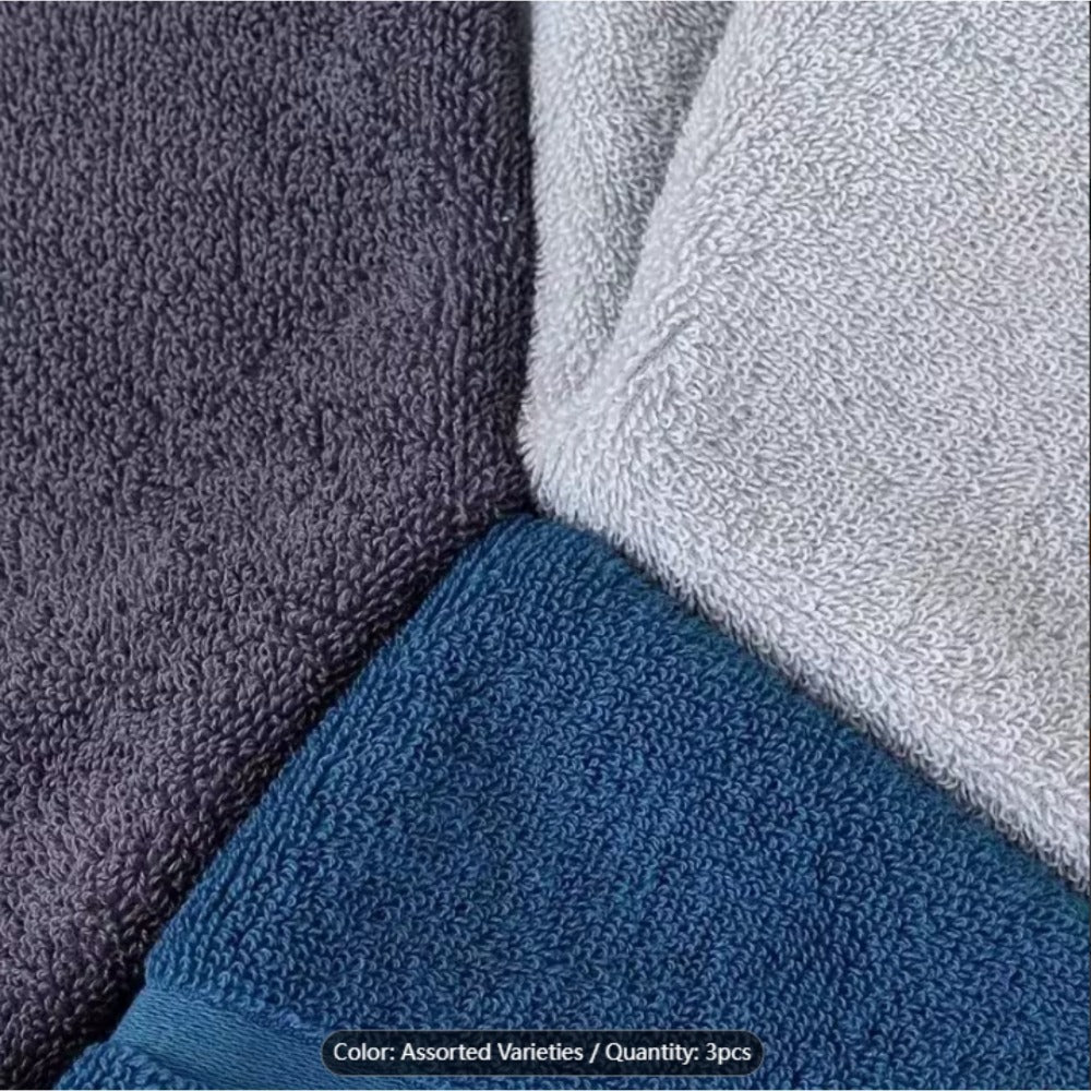 Bath Towel Set of 3 Microfiber Quick Dry 400 GSM Soft Absorbent Bathroom Towels Coastal Pattern Spa Gym Home ¡ª Luxury 3-Pack for Adults