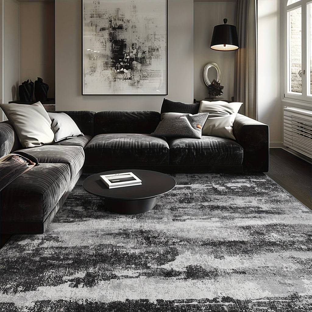 Area Rugs for Living Room Bedroom Machine Washable Non-Slip Backing Large Soft Floor Carpet Modern Abstract Design for Dining Room Home Decor