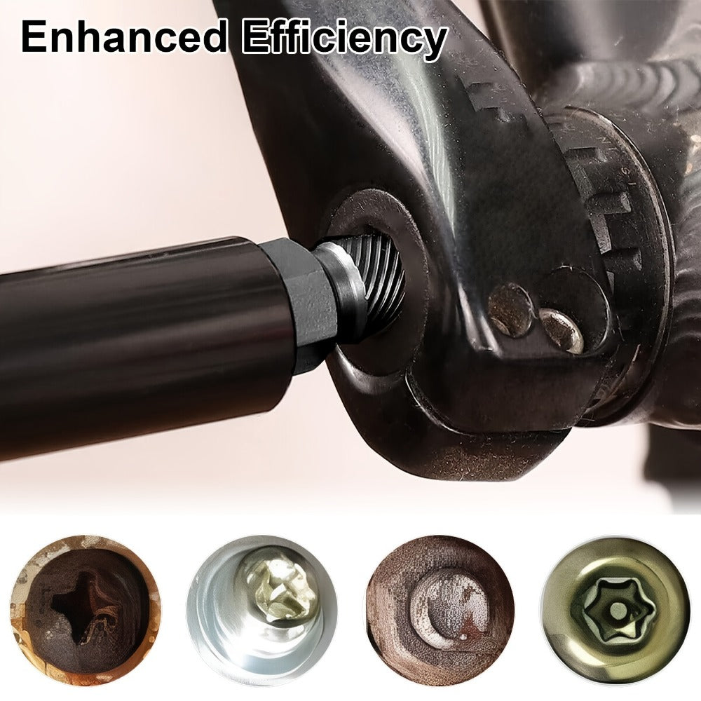 Screw Extractor Set 10pcs, 1/8¡± to 13/32¡± Broken Bolt Extractor Kit, Left-Handed Alloy Steel Nut & Stud Remover Tool for Stripped Screws, Bolts, Threaded Pipes & Fittings