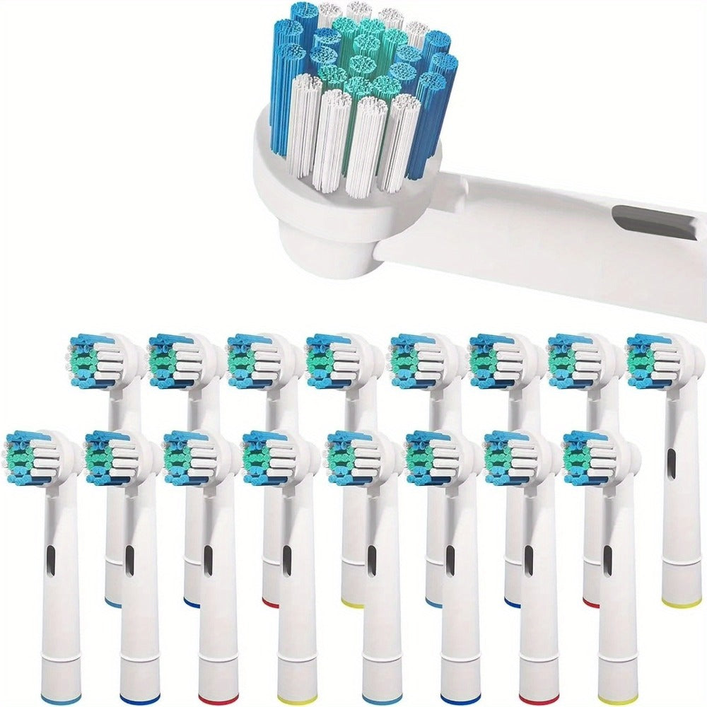 Replacement Toothbrush Heads Compatible with Oral-B Electric Toothbrush - 12 Pack Professional Brush Heads, Deep Clean Bristles, Plaque Removal, Fits Oral-B Pro, Vitality, CrossAction & Smart Series