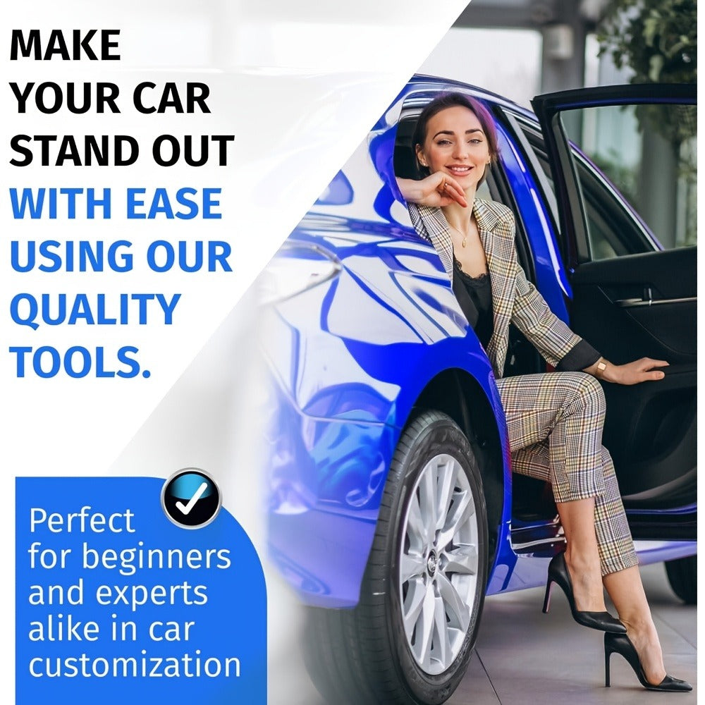 Car Window Tint Film Tool Kit 19/31pcs, Auto Window Film Installation Set with Squeegee Scraper, Plastic & Cowhide Scraper, Water Removal Tools for Car Wrap, Color Change & Transparent Film Application