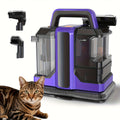 Portable Spot Cleaner for Carpet & Upholstery | Dual Brush Power Suction Stain Remover with Multifunctional Tools ¨C Deep Cleans Sofa, Car Seats, Stairs & Pet Stains
