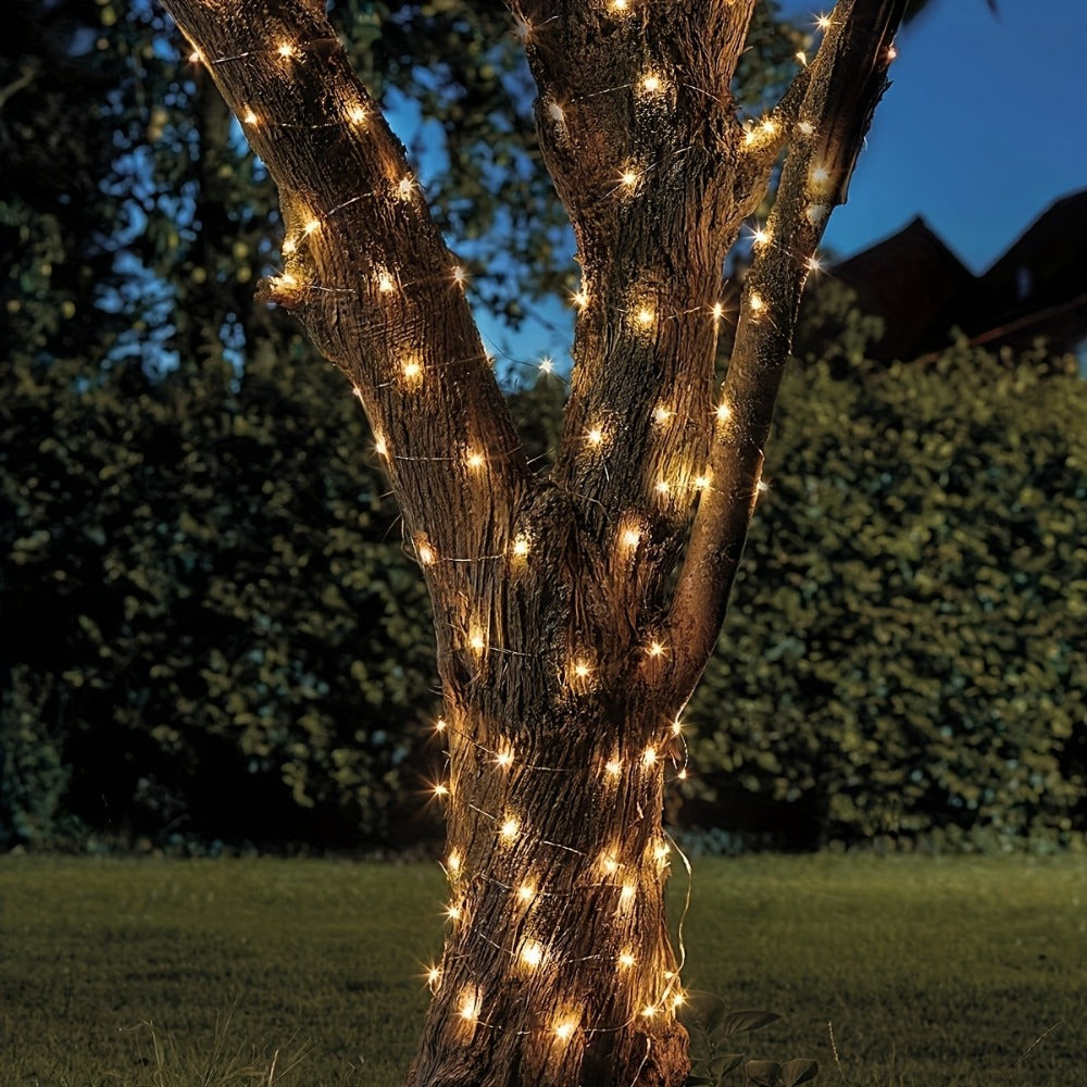 4Pack Solar String Lights 400 LED Outdoor Fairy Lights 160FT 8 Modes Waterproof Garden Patio Christmas Wedding Party Decoration
