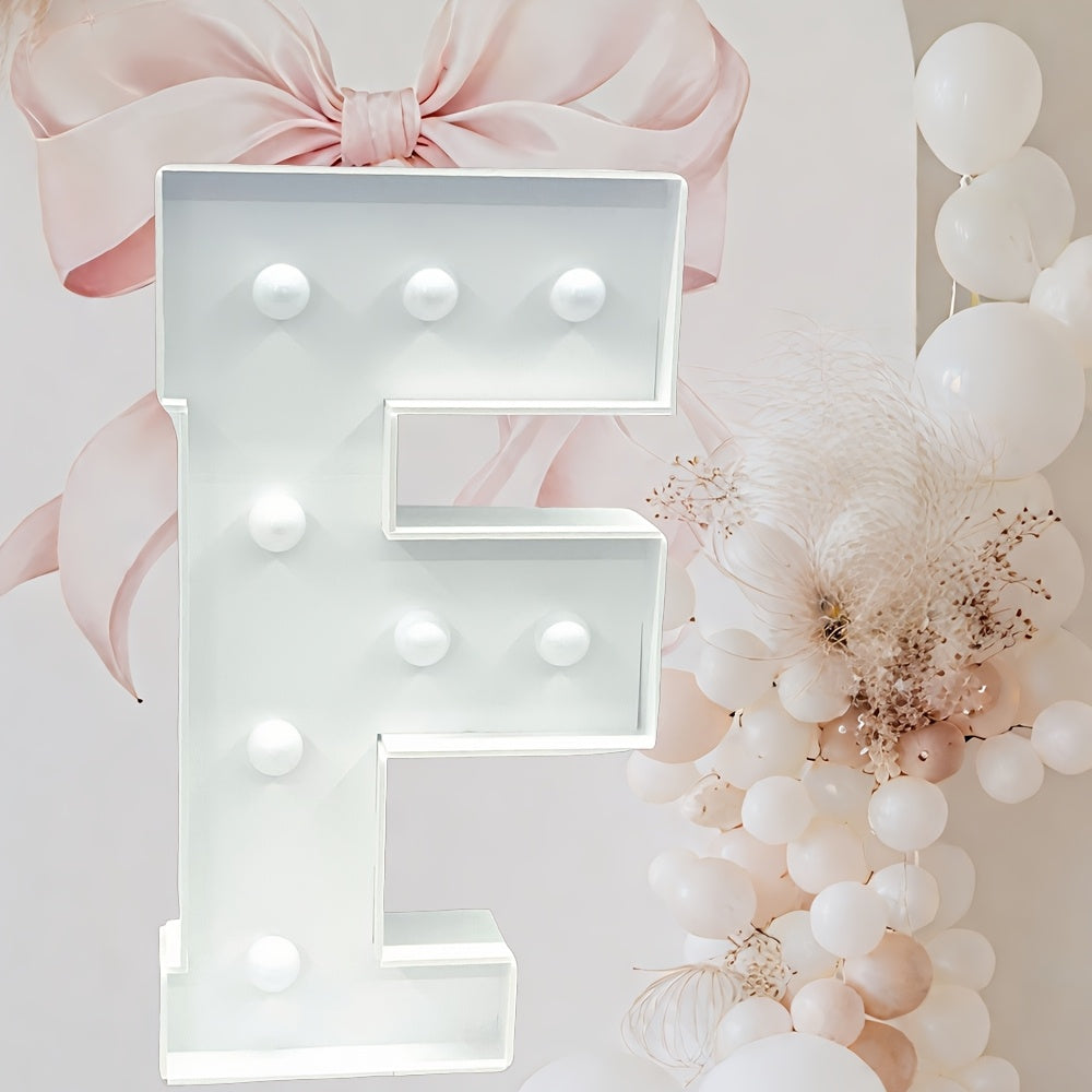 Marquee Letter Lights 3ft LED Light Up Letters for Weddings, Proposals & Celebrations - Cool White Lighted KT Board DIY Display Frame