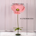 Giant Paper Poppy Artificial Flower - Super Large Floor Standing Fake Flower for Wedding Backdrop, Shop Window Display, Event & Party Decoration, Paper Art Floral Decor, Multiple Colors