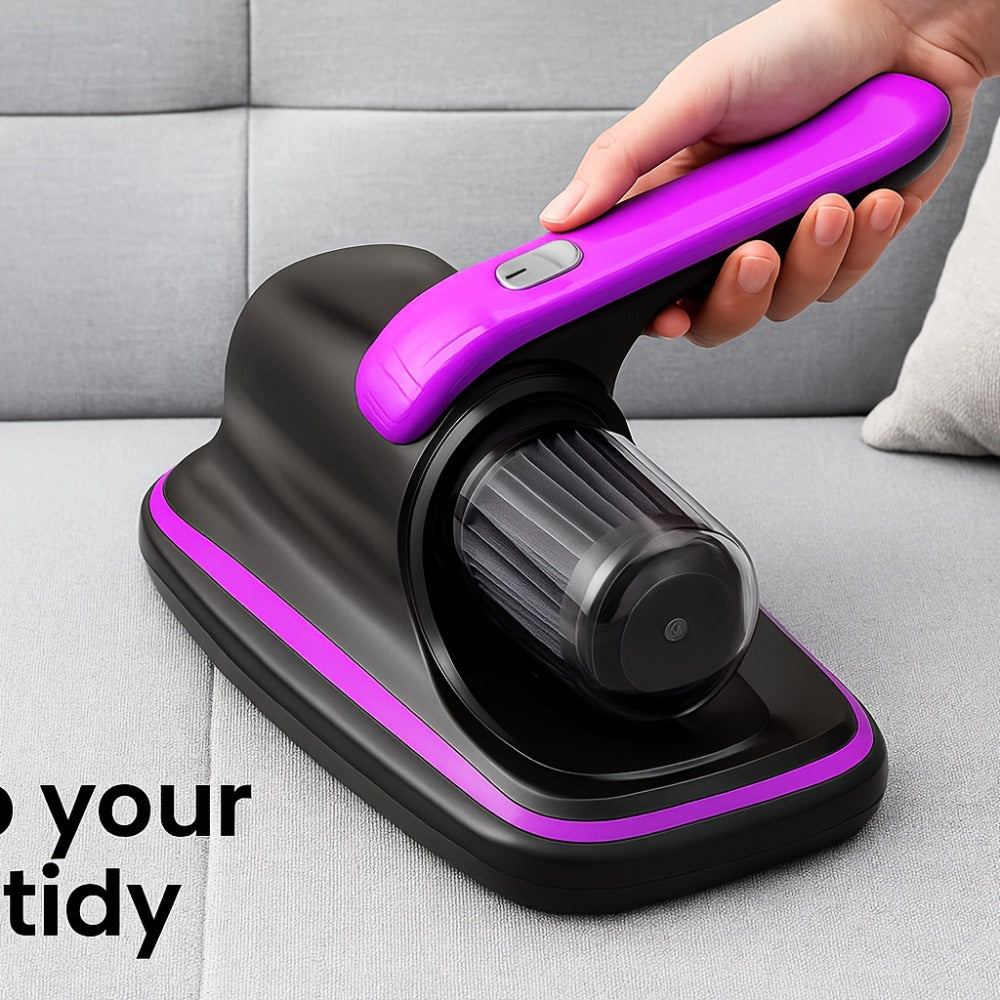 UV Handheld Bed Vacuum Cleaner Rechargeable ¨C Super Suction, Low Noise, Washable Filter for Deep Cleaning Mattress, Sofa, Pet Hair & Dust Mites, Cordless