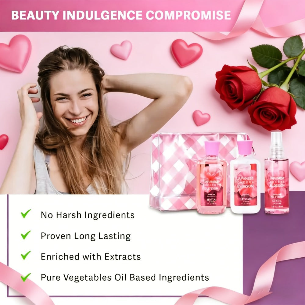 Vanilla Bath & Body Care Gift Set for Women ¨C Shower Gel 3oz + Body Lotion 3oz + Body Mist 3oz | Moisturizing, Refreshing & Deodorizing Spa Gift for Mom, Wife, Sister or Girlfriend