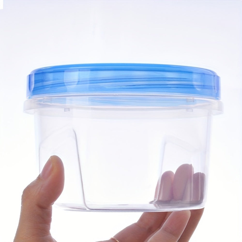 Stackable Food Storage Containers with Clip-on Lid 3pcs/6pcs Airtight Microwave Safe Transparent Canisters for Pantry Kitchen Office Travel