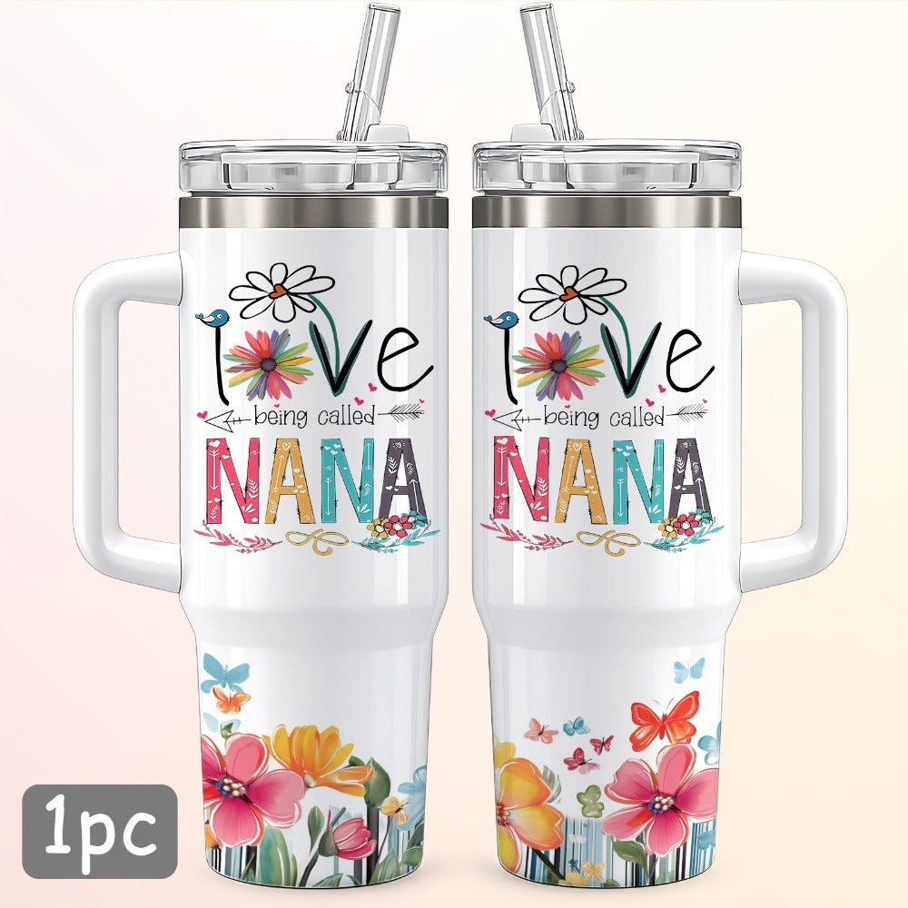Stainless Steel Insulated Tumbler with Lid and Straw | 16oz & 40oz | Keeps Cold 24H Hot 12H | Travel Water Bottle for Car Home Office