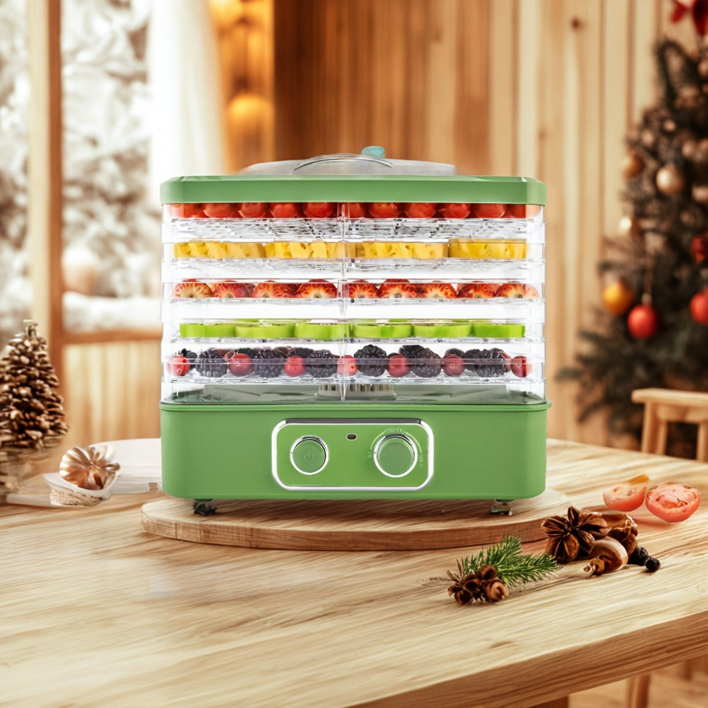 Food Dehydrator Machine 5-Tray BPA-Free Stackable 240W Digital Temperature Control 95-158¡ãF Quiet 33dB Overheat Protection for Jerky Fruit Meat Veggies Herbs Snacks Home Use
