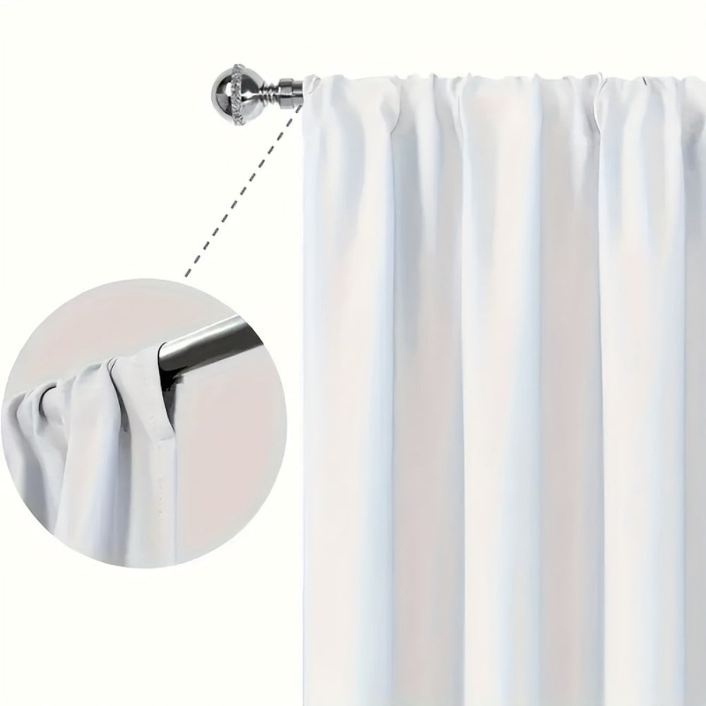 Kitchen Curtains 3 Piece Set Embroidered Satin Valance and Tiers - Rod Pocket Light Filtering Machine Washable 46 Colors Available All Season Home Decor