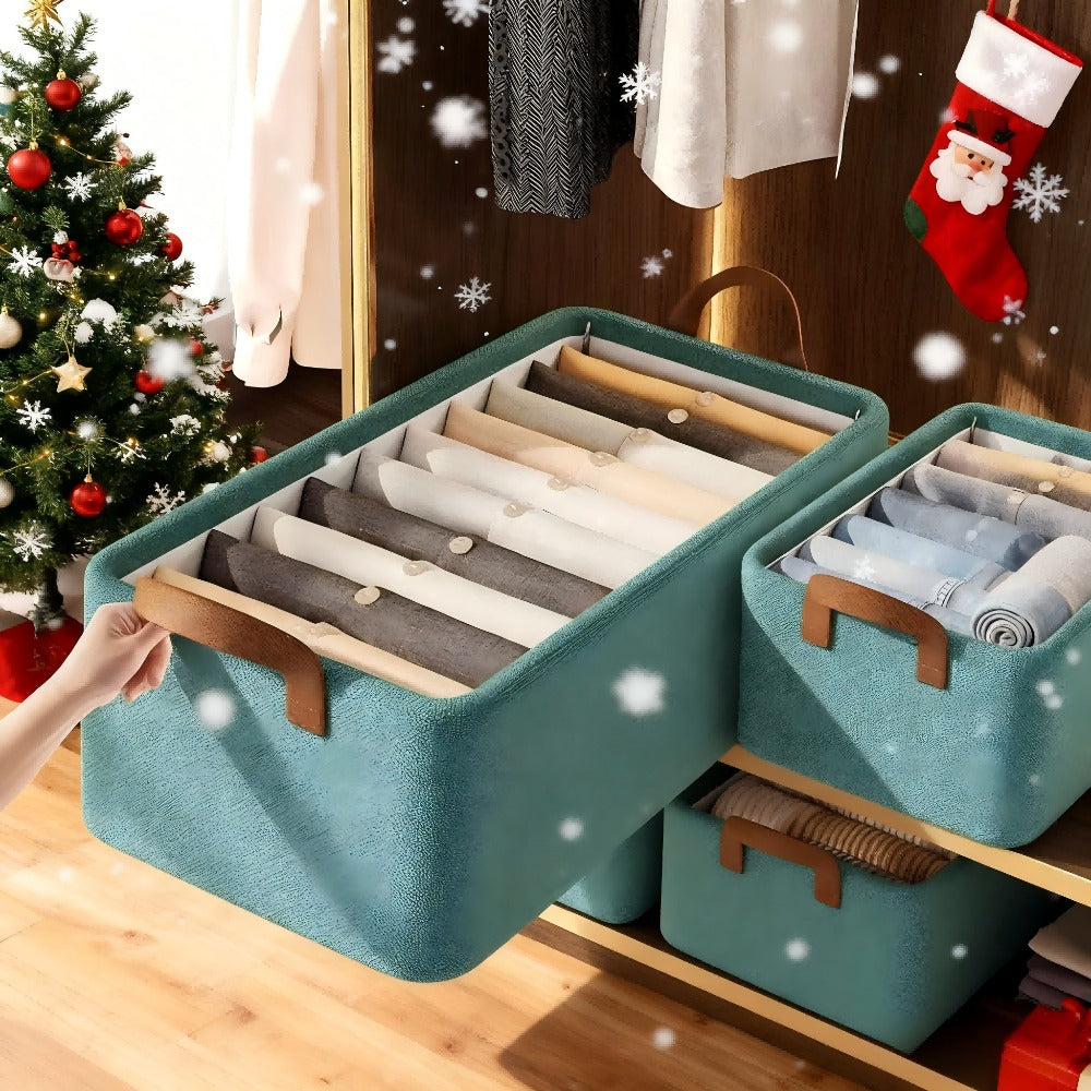 Foldable Storage Boxes with Clear Lids & Handles Large Collapsible Organizer Bins for Clothes, Blankets & Bedding ¨C Bedroom, Wardrobe & Under Bed Storage, 4 or 6 Pack