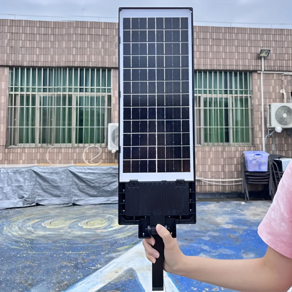 Solar Street Light Outdoor IP65 ¨C High Brightness Wide Angle Dusk to Dawn Solar Powered with Remote Control for Parking Lot, Yard, Stadium & Plaza (58 / 90 / 192 LED)