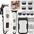Electric Grooming Kit Hair Clipper & Razor Set USB Rechargeable with Digital Screen - 2 & 3 Piece Sets for Home Use & Salons, Professional Hair Trimmer, Great Gift for Father's Day, Birthday & Christmas