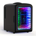 Skincare Mini Fridge 4 Liter - Beauty Refrigerator with Mirrored Door & LED Light, Portable Cosmetic Cooler for Skincare, Serums, Face Masks & Makeup, Personal Mini Fridge for Bedroom & Vanity