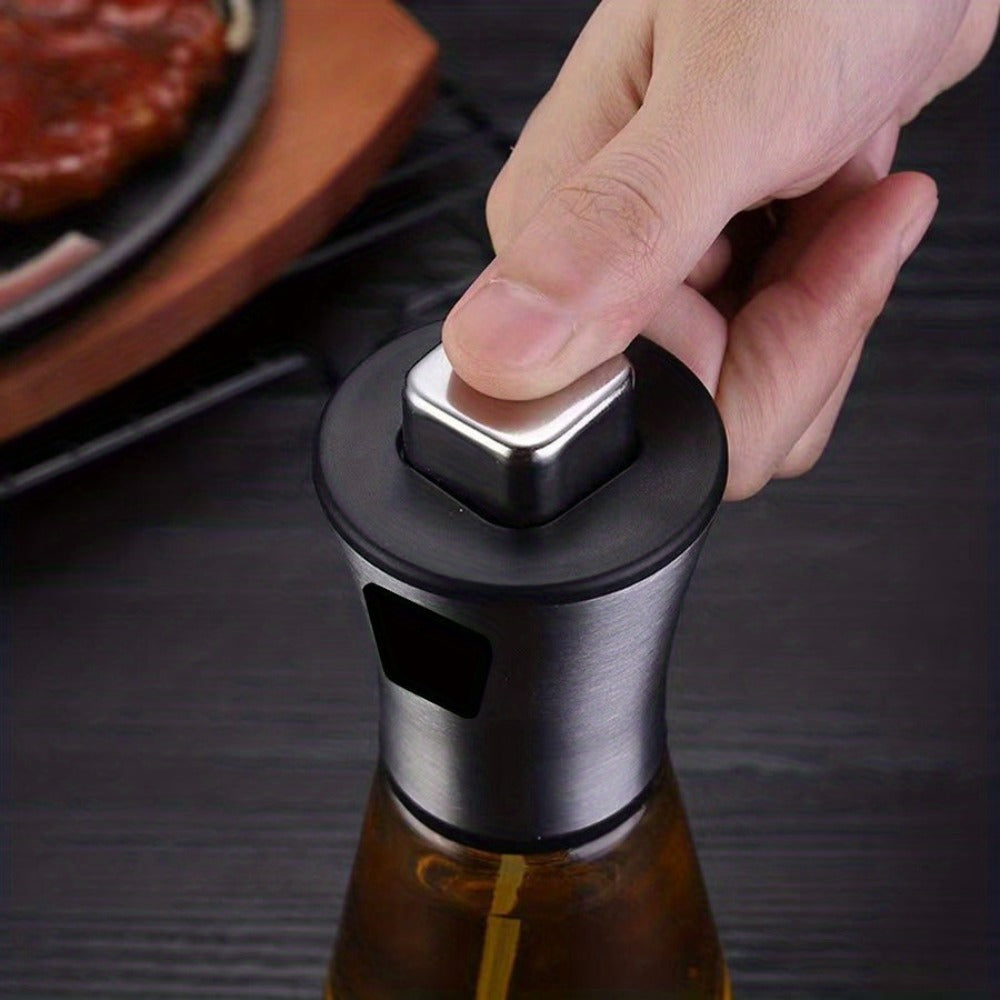 Oil Sprayer for Cooking Stainless Steel ¨C Pressurized Glass Olive Oil Spray Bottle for Kitchen BBQ Grilling Baking Air Fryer