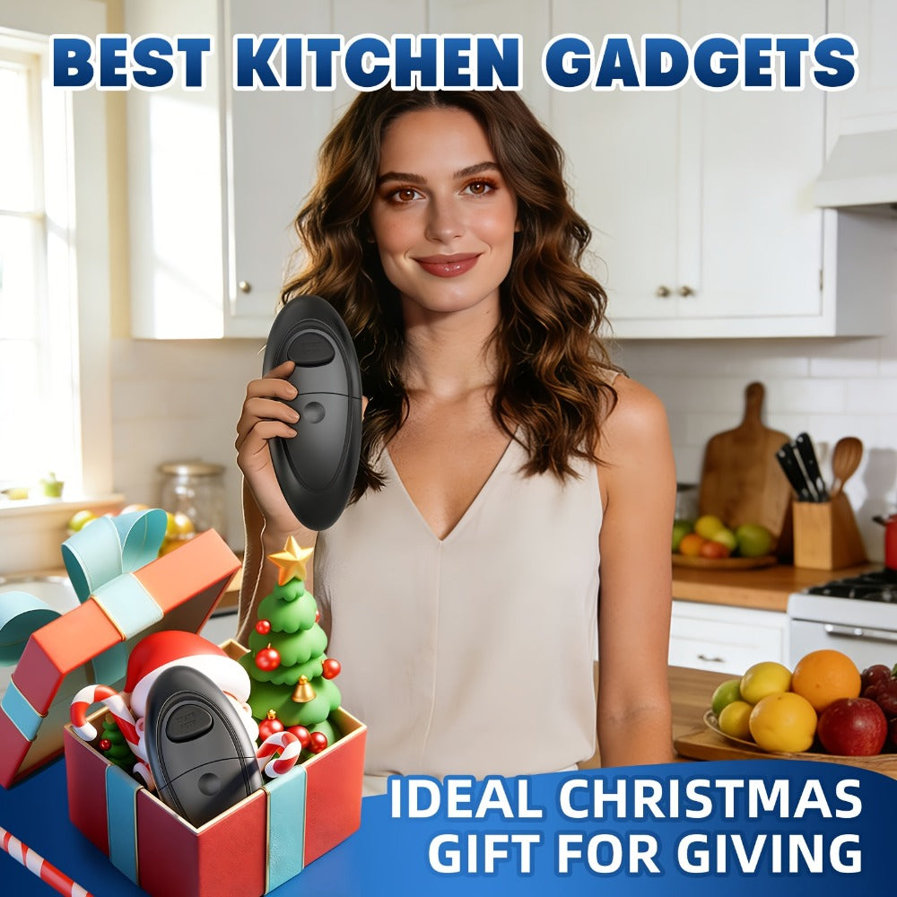 Electric Can Opener One-Touch Automatic ¨C Smooth Edge Battery Operated Handheld Opener for All Can Sizes, Best Kitchen Gadget for Seniors, Arthritis & Weak Hands, Great Gift Idea