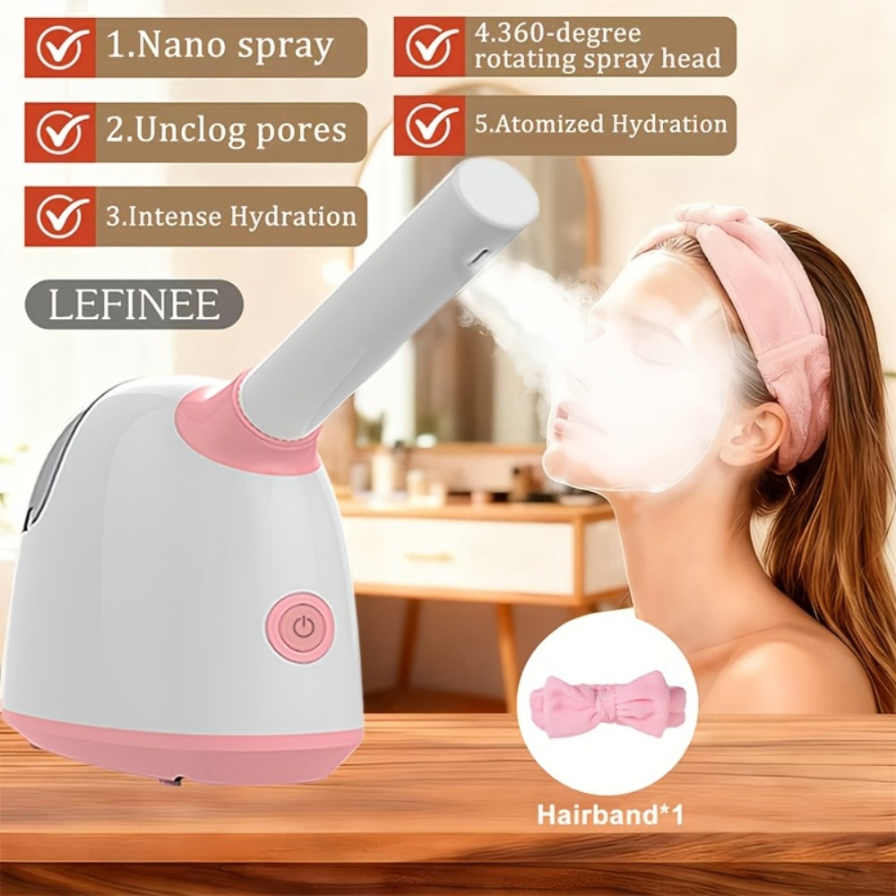 Nano Ionic Facial Steamer with 360¡ã Rotatable Arm for Home & Salon