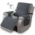 Chenille Knit Recliner Chair Cover Non-Slip Elastic Straps Drawstring Closure Pet Furniture Protector for Large Recliner 8 Colors