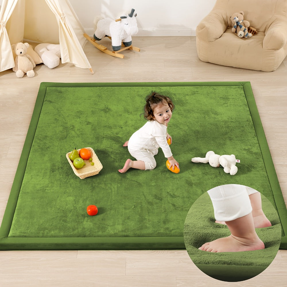 Memory Foam Area Rug Tatami Mat Non-Slip Coral Velvet Floor Mat for Living Room Bedroom Kids Playroom Yoga ¡ª Multiple Sizes & Colors