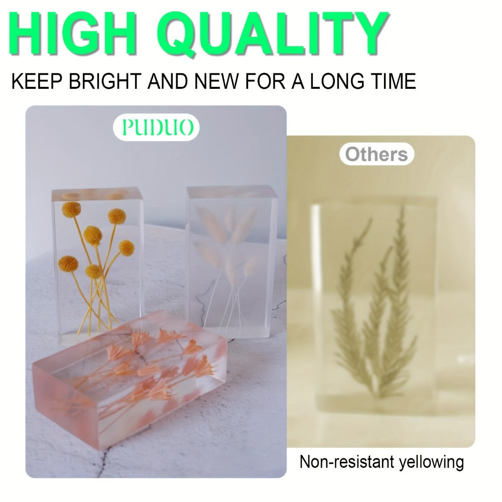 Fast-Curing Epoxy Resin Kit Low Odor Bubble-Free Non-Yellowing ¨C 2-Part Casting Resin for Jewelry Accessories River Tabletops Crafts & Handicrafts, 32oz or 80oz