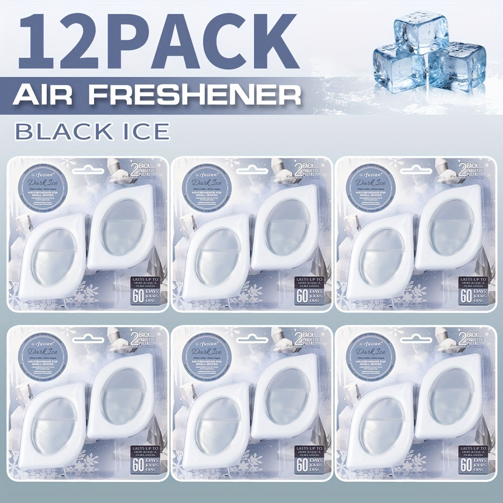 Air Freshener Odor Eliminator for Home Closet Bathroom Pets Small Space 0.25oz Up to 30 Days 6 Scents Eucalyptus Lavender Hawaiian Peach Black Ice Linens Sky 2 6 or 12 Pack