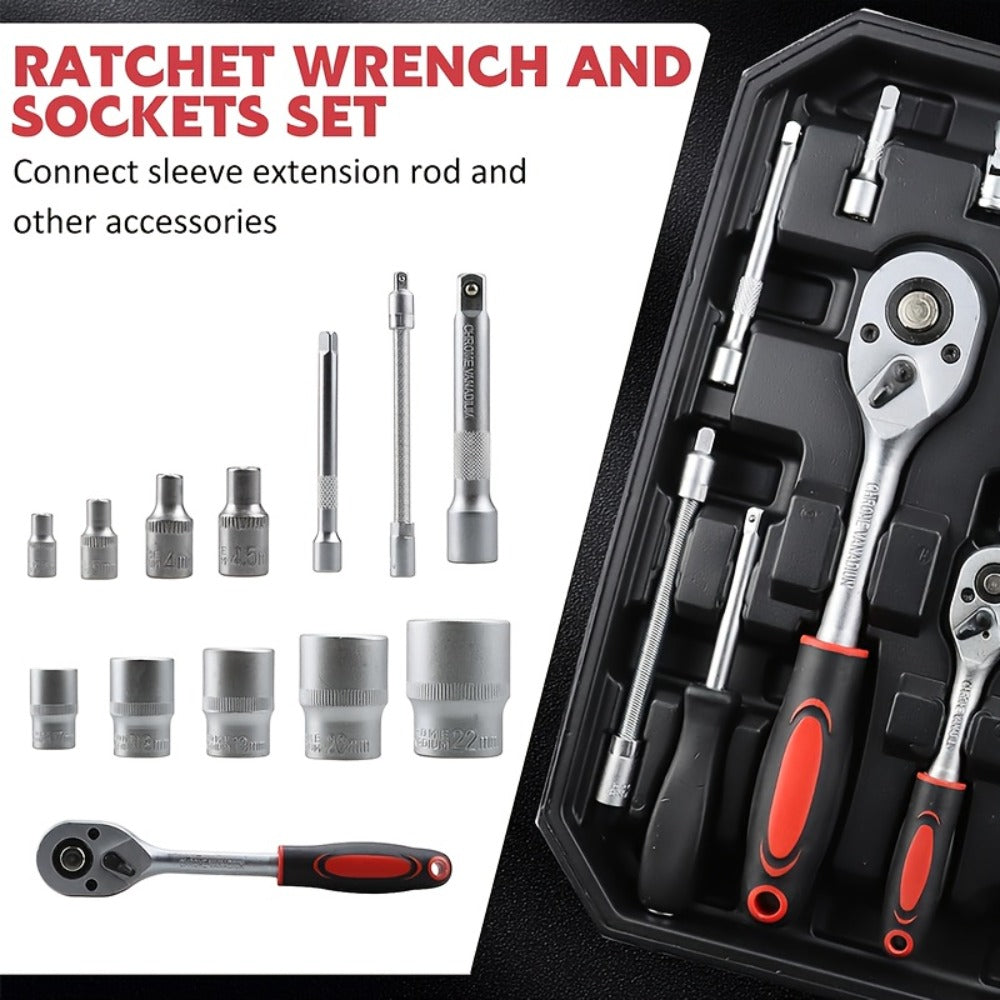 Home Tool Kit Professional, 46-Piece Essential DIY Set, 53-Piece Advanced Home & Auto Repair Kit, or 1000-Piece Complete Toolbox in Storage Case for Home, Automotive & Workshop Use
