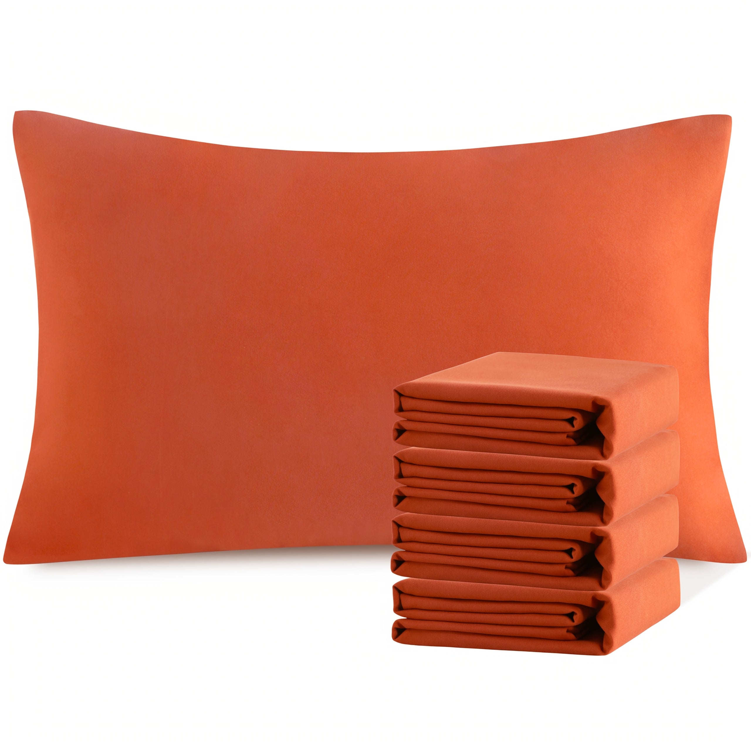 Pillowcases 4 Pack Queen 20x30 ¨C Brushed Microfiber Soft Wrinkle-Free Fade-Resistant Envelope Closure Solid Color 32 Colors