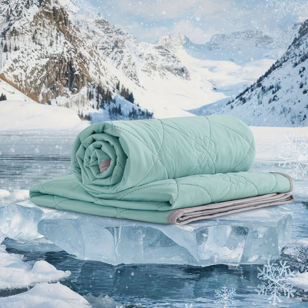 Ultrasonic Embossed Cooling Blanket ¨C 100% Polyester Summer Throw, Breathable Lightweight for Hot Sleepers, Machine Washable, 6 Colors