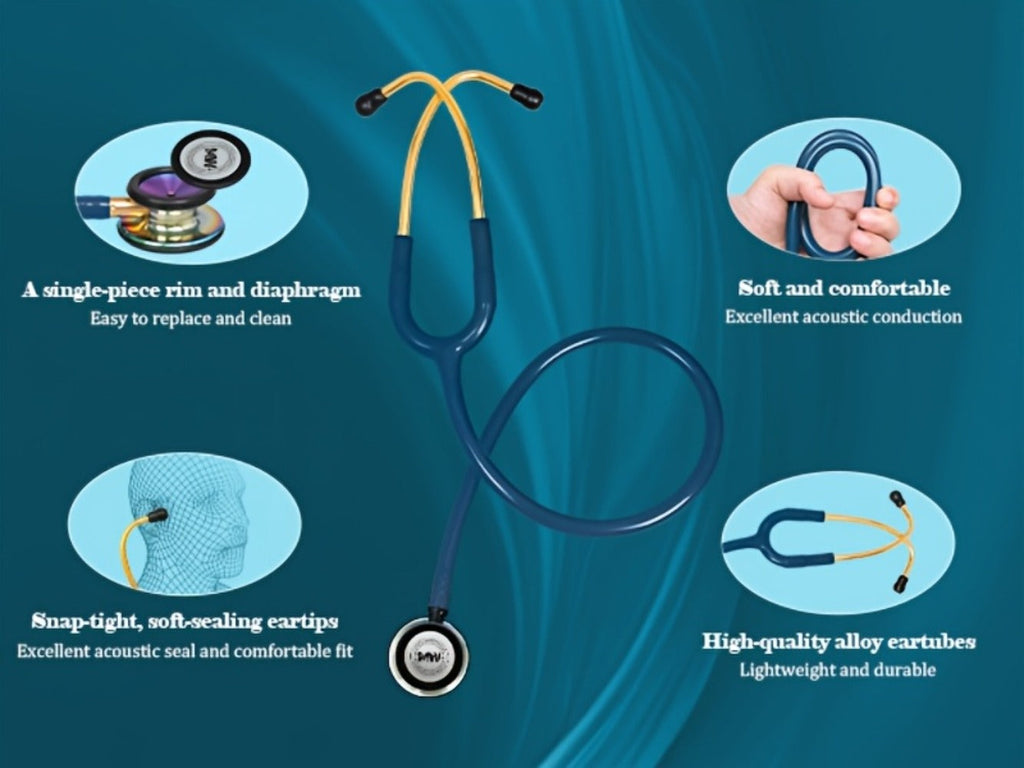 Professional Dual Head Stethoscope ¨C Classic III Medical Stethoscope for Nurses, Doctors & Medical Students, Stainless Steel Chestpiece, Snap-Tight Eartips, Multiple Colors Available