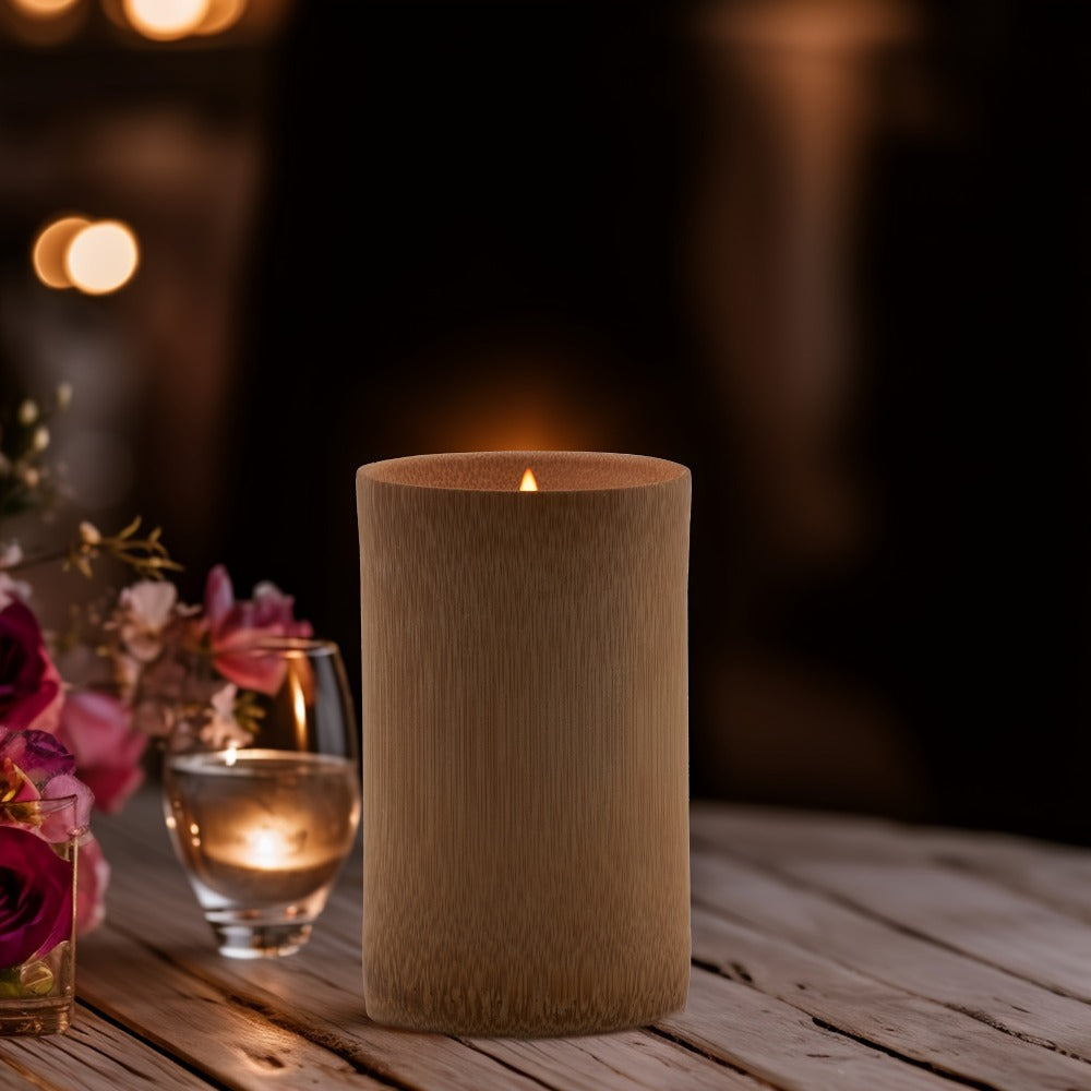 Scented Candles in Carbonized Bamboo Jar ¨C 60-Hour Long-Lasting Soy Wax Candle with Premium Fragrance ¨C Aromatherapy Gift for Home Decor, Spa, Housewarming, Christmas, Mom & Friends (8 Scents)