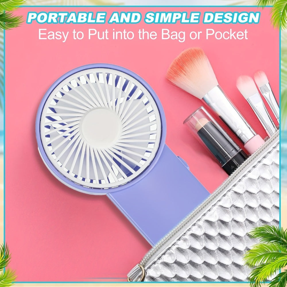 Mini Handheld Personal Fan 20 Pack Battery Operated Portable Small Fan for Travel Camping Indoor Outdoor, Lightweight Compact Fan for Men Women Kids