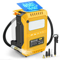 Cordless Tire Inflator 160PSI Portable Air Compressor Compatible with DeWalt 20V / 18V Battery ¨C Digital Pressure Gauge, Fast Inflation for Cars, Motorcycles, Bicycles & Sports Balls (Battery Not Included)
