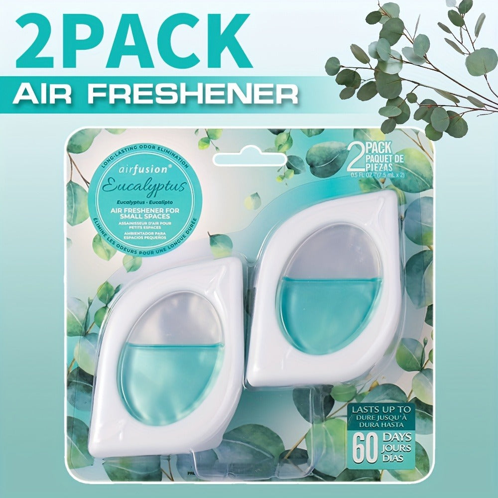 Air Freshener Odor Eliminator for Home Closet Bathroom Pets Small Space 0.25oz Up to 30 Days 6 Scents Eucalyptus Lavender Hawaiian Peach Black Ice Linens Sky 2 6 or 12 Pack