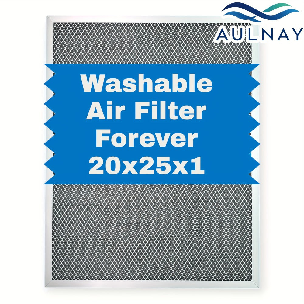 Washable Electrostatic HVAC Air Filter MERV 8 Lifetime Reusable, 6-Layer Filtration MPR 600 FPR 5, Increases Airflow, Healthier Indoor Air for Home and Office, Multiple Sizes Available