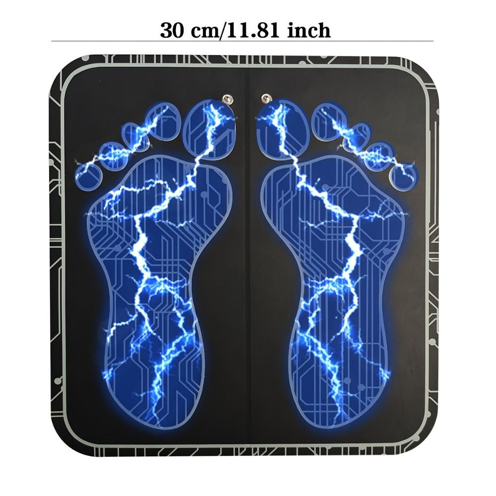 EMS Foot Massager Pad with TENS Therapy ¨C Portable Electric Foot Massage Machine, Reusable Pad, Multiple Mode Adjustment, Pain Relief for Plantar Fasciitis & Tired Feet