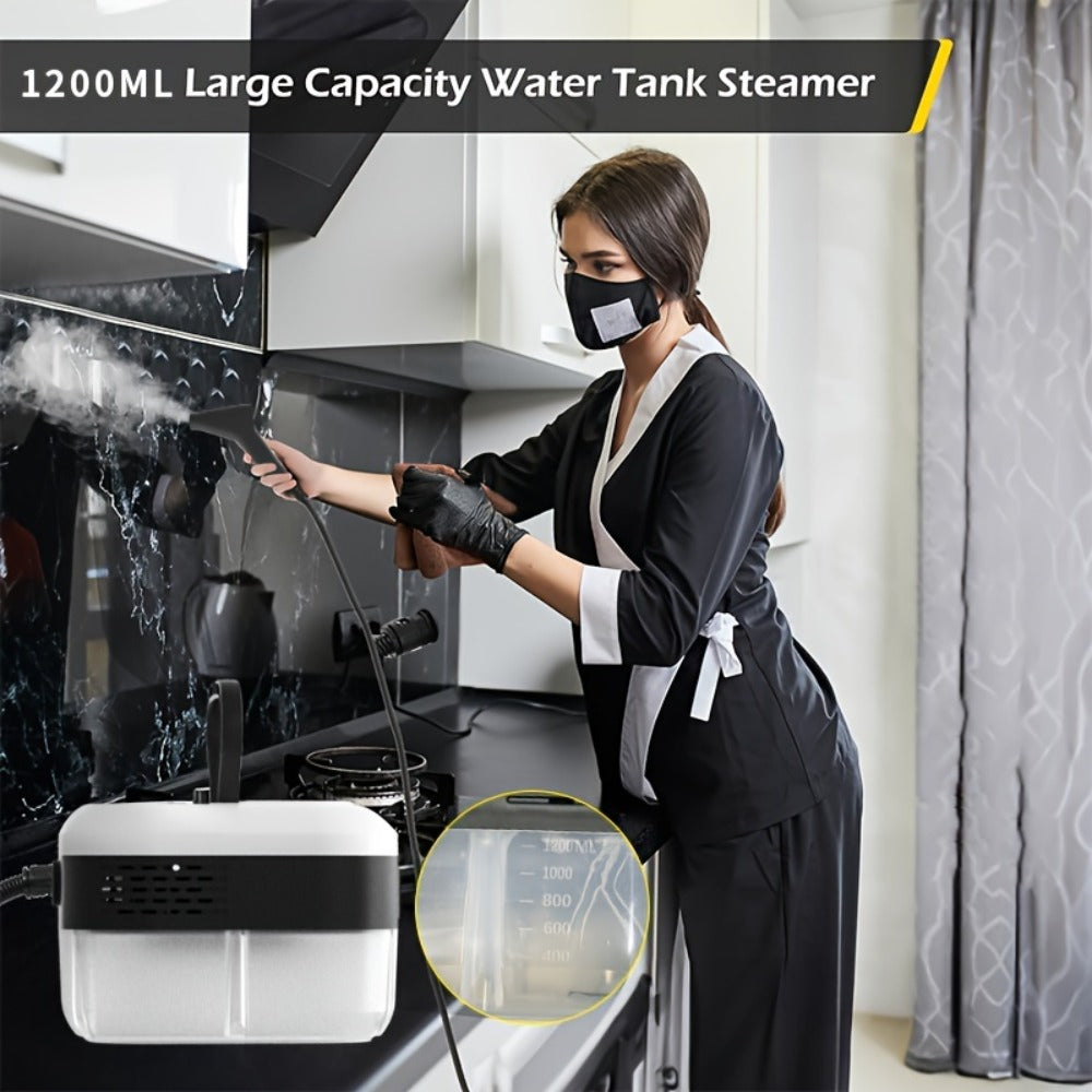 High Temperature Steam Cleaner Handheld Carpet Cleaner High Pressure for Kitchen Grease Sofa Air Conditioner Washing Machine Tile Grout Easy Carry Home Use