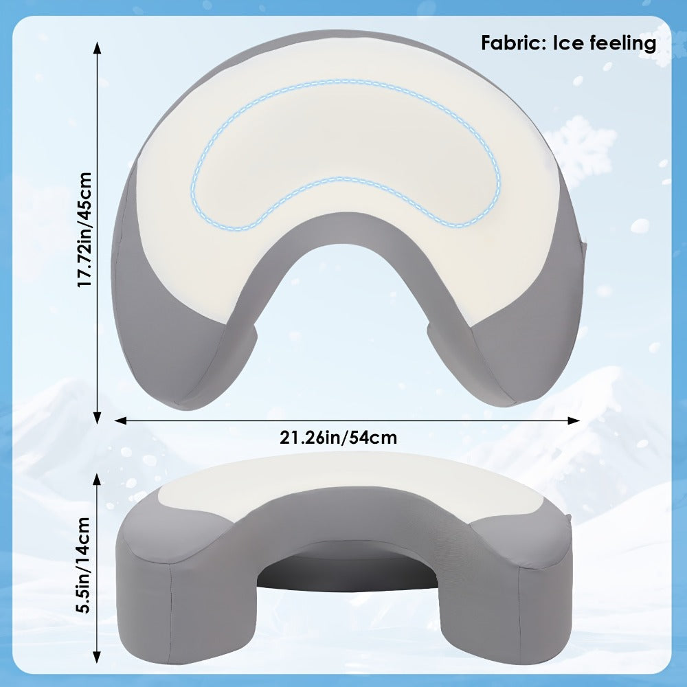 Ergonomic Cervical Pillow C-Shaped Neck Support Side Back Sleepers