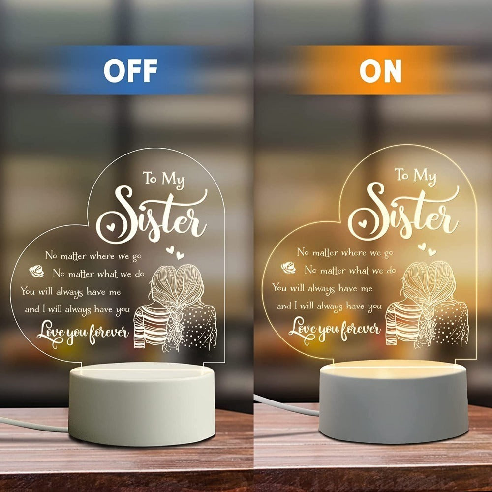 Space Floral Acrylic Night Light ¨C Enchanting Galaxy Flower LED Desk Lamp, Aesthetic Bedroom Decor, Cute Room Accent Light, Unique Gift for Sister, Girls, Teens, Birthday & Any Occasion