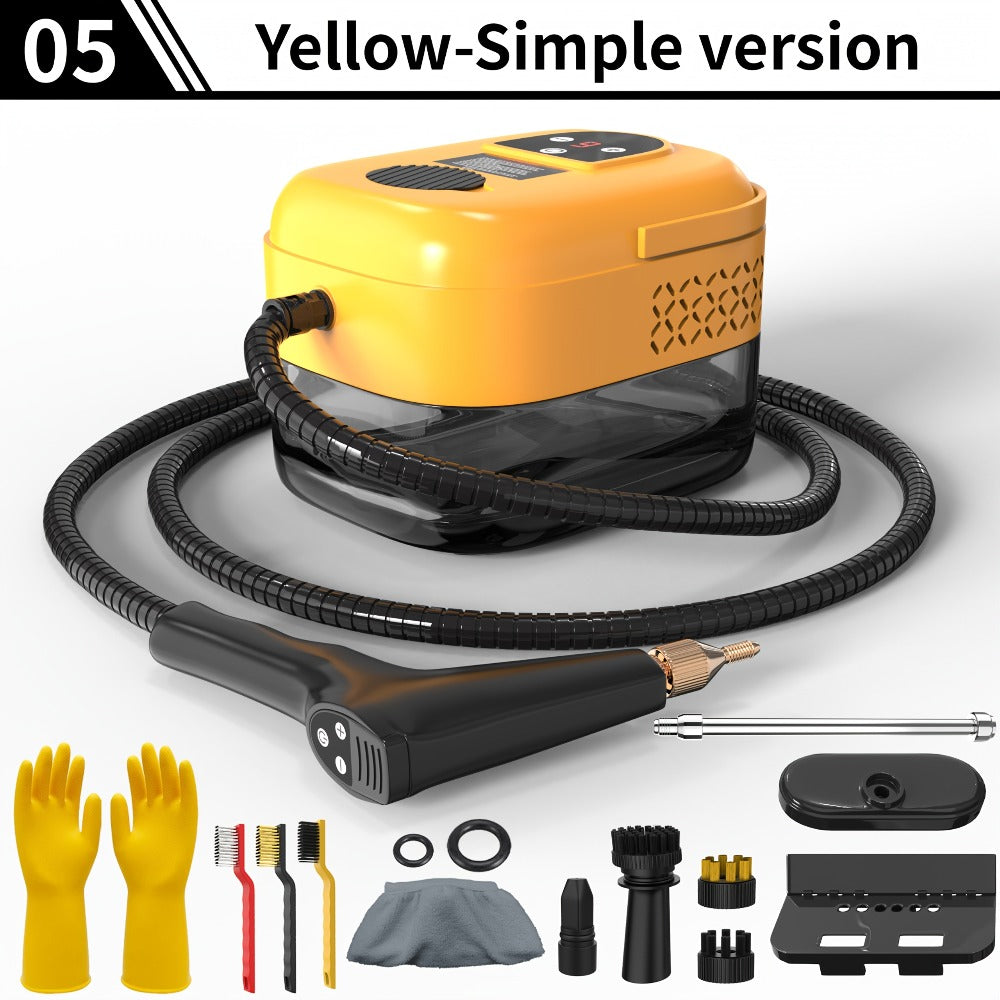 High Temperature Steam Cleaner Handheld Carpet Cleaner High Pressure for Kitchen Grease Sofa Air Conditioner Washing Machine Tile Grout Easy Carry Home Use