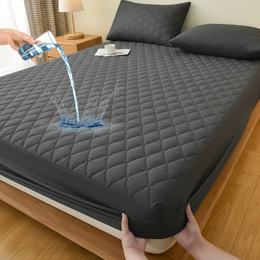 Mattress Protector Cover Soft Breathable Cooling Fitted Sheet Twin Full Queen King Deep Pocket Machine Washable Bed Cover for Home Hotel Minimalist Bedding Multiple Colors
