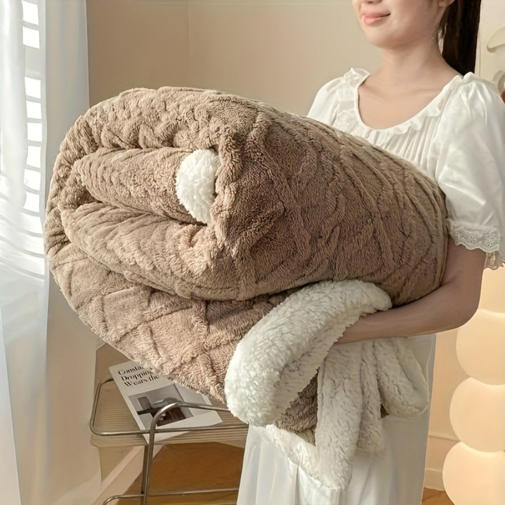 Taffeta Blanket Double-Sided ¨C Silky Soft All-Season Sleep Blanket for Bed & Air Conditioning, Machine Washable, 5 Colors, 3 Sizes