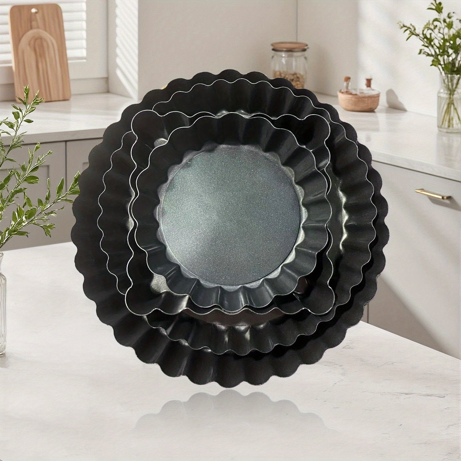 Baking Pan Set Nonstick Carbon Steel Cookie Sheets Roasting Pans Round Cake Muffin Pizza Bread Pans Kitchen Bakeware Set 4 11 23 46 Piece