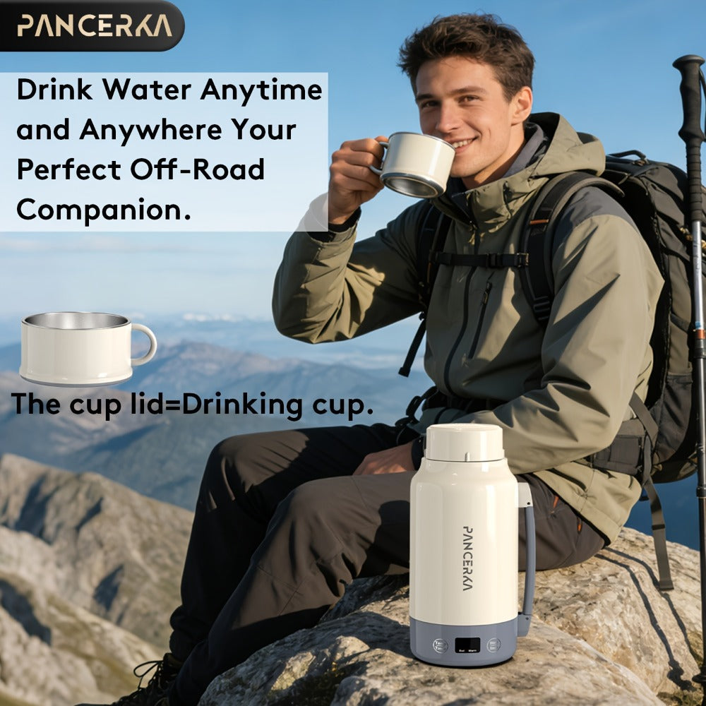 Portable Electric Kettle 400W ¨C 1L 33.8oz Fast Heating 304 Stainless Steel Kettle with Smart Temperature Control, Boil & Warm Functions, Safe & Easy to Clean, Perfect for Travel & Home ¨C Green, White